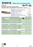 164 Milling Tools for aerospace industry MT190 AL Endmills for machining aluminium alloys Концевые фрезы для обработки алюминиевых сплавов Suitable for ramp Каталог СКИФ-М 2011 Металлорежущий инструмент для фрезерования и сверления Инструментальная оснастка для металлообрабатывающих станков Стр. 164 RUS ENG