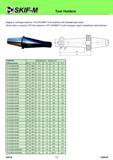 224 Tool Holders Adaptors with taper shank to 7/24 DIN 69871A for endmills with threaded type cutter Удлинители c конусом 7/24 для станков с ЧПУ (DIN69871A) Каталог СКИФ-М 2011 Металлорежущий инструмент для фрезерования и сверления Инструментальная оснастка для металлообрабатывающих станков Стр. 224 RUS ENG