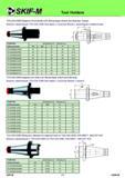 230 Tool Holders 7/24 DIN 2080 Adaptors for endmills with Morse taper shank and drawbar thread Втулки переходные 7/24 DIN 2080 для фрез с конусом Морзе с ре Каталог СКИФ-М 2011 Металлорежущий инструмент для фрезерования и сверления Инструментальная оснастка для металлообрабатывающих станков Стр. 230 RUS ENG