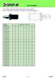 240 Tool Holders 7/24 DIN 69871 Adaptors for drills with Morse taper shank and flat tang Втулки переходные 7/24 DIN 69871 для сверл с конусом Морзе c лапкой Каталог СКИФ-М 2011 Металлорежущий инструмент для фрезерования и сверления Инструментальная оснастка для металлообрабатывающих станков Стр. 240 RUS ENG