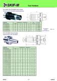 258 Tool Holders Tool Holder HSK DIN 69893 Quick change Патроны HSK DIN 69893 резьбонарезные Code key Обозначение Dimensions,mm Размеры,мм Size Размер Threa Каталог СКИФ-М 2011 Металлорежущий инструмент для фрезерования и сверления Инструментальная оснастка для металлообрабатывающих станков Стр. 258 RUS ENG