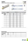 350 TGSFR/L Обработка мелких канавок и торцовое точение -CLjfjjMF ж Tmax=2 Е Правый Обозначение Посадочный размер пластины Размеры (мм) Пластина h b Каталог TAEGUTEC 2015 Металлорежущий инструмент и инструментальная оснастка для металлообрабатывающих станков Точение Фрезерование Сверление Стр. B39