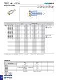 857 TERY -M -12/16 CH0SEMGLD Обозначение R 0 Размеры (мм) Пластина D D3 L5 Ts aP TERY 225-M12-12 6 2 25 21 35 12 6 RYM(H)X 1205 i3l E195-E196 232-M16 Каталог TAEGUTEC 2015 Металлорежущий инструмент и инструментальная оснастка для металлообрабатывающих станков Точение Фрезерование Сверление Стр. E124