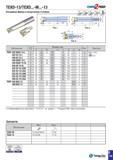 878 TEXD-13/TEXD -M -13 CHflS FEED Обозначение 0 Размеры (мм) Рис Пластина D d D3 L L5 H LS M aP TEXD 232-W25F-13-L 2 32 25 40 166 - 97 56 - 2 2 XDMX Каталог TAEGUTEC 2015 Металлорежущий инструмент и инструментальная оснастка для металлообрабатывающих станков Точение Фрезерование Сверление Стр. E145