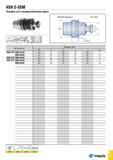 1122 HSK E-SEM Оправка для торцевых/насадных фрез G2 5 AI/I0 005I A 58 60 HRCt- 15,000RPM Обозначение Размеры (мм) SS d D1 L L1 L2 HSK E 40 SEM 16x50 Каталог TAEGUTEC 2015 Металлорежущий инструмент и инструментальная оснастка для металлообрабатывающих станков Точение Фрезерование Сверление Стр. G53