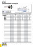 1141 BT-EM Укороченный патрон Weldon для концевых фрез Конус ну Обозначение Размеры (мм) SS d2 D1 L L1 G BT40 EM 10x45 40 10 35 45 18 M16 EM 12x45 40 Каталог TAEGUTEC 2015 Металлорежущий инструмент и инструментальная оснастка для металлообрабатывающих станков Точение Фрезерование Сверление Стр. G72