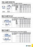 1236 TOOL CLAMP-ROTARY/FIX Устройство установки инструмента - ISO, DIN69871, BT MAS-403 MULTI CLAMP-E/F, A/C Поворотное устройство установки инструмен Каталог TAEGUTEC 2015 Металлорежущий инструмент и инструментальная оснастка для металлообрабатывающих станков Точение Фрезерование Сверление Стр. G167