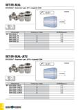 961 SET ER-SEAL ER COOLIT - Комплект цанг JET с подачей СОЖ Обозначение Количество / Набор DCONWSдиапазон SET ER16 SEAL 7 7 3-10 ER20SEAL 10 10 3-13 Каталог TAEGUTEC 2020 Вращающийся режущий и вспомогательный инструмент по металлу Твердосплавные пластины Сборные фрезы с СМП Монолитные фрезы и сверла Инструментальные патроны Стр. G146