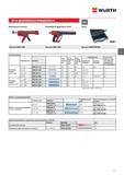 275 ДОПОЛНИТЕЛЬНЫЕ ПРИНАДЛЕЖНОСТИ WURTH WIT-AS Монтажный пистолет Hand Мах Application Gun Насос Mljp Артикул 0891 003 Артикул 0891 007 Артикул 0903 990 0 Каталог WURTH 2014 Химия Инструмент Крепежные изделия Электротехническая продукция Оборудование и материалы для автосервиса Стр. 275