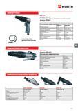 445 WURTH Система отвода воздуха Артикул 0709 838 053 DPS 1/4'' Артикул 703 412 С кулачковой муфтой для постоянного крутящего момента Артикул 703 439 Каталог WURTH 2016 Режущий и слесарный инструмент Продукция химическая и электротехническая Крепежные изделия Расходные и абразивные материалы Стр. 445