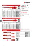 480 VDE-ОТВЕРТКИ WURTH I SI b A дюйм Арт A мм B/C 4 мм 0,4 x 2,5 80 83/27 3/32 x 3 1/8” 0613 631 025 0,5 x 3,0 100 83/27 1/8 x 4” 0613 631 03 0, Каталог WURTH 2017 Химическая продукция для автомобилей Крепежные изделия Инструмент режущий и абразивный Расходные материалы автосервиса Оборудование Материалы для кузовного ремонта Стр. 480