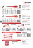 482 НАБОРЫ VDE-ОТВЕРТОК WURTH Арт 0613 963 25 ММ Артикул мм Артикул 0,4 x 2,5 x 80 0613 631 025 PH 1 0613 632 1 0,8 x 4,0 x 100 0613 631 04 PH 2 Каталог WURTH 2017 Химическая продукция для автомобилей Крепежные изделия Инструмент режущий и абразивный Расходные материалы автосервиса Оборудование Материалы для кузовного ремонта Стр. 482