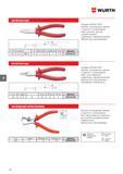 498 ПЛОСКОГУБЦЫ VDE WURTH Стандарт DIN ISO 5745 Рукоятка изолированная, красная С защитой от соскальзывания Губки короткие, плоские, с мелкой на Каталог WURTH 2017 Химическая продукция для автомобилей Крепежные изделия Инструмент режущий и абразивный Расходные материалы автосервиса Оборудование Материалы для кузовного ремонта Стр. 498