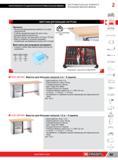 119 Верстаки Facom для больших нагрузок Основные технические и габаритные характеристики Оснащены 6 инструментальными ящиками совместимыми с модульной сис Каталог FACOM 2014 Профессиональный слесарно-монтажный ручной инструмент Стр. 95