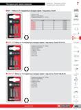 463 Набор Facom из 3 отверточных стандартных насадок серии 1 под винты Torx Приводной шестигранник 1/4 6,35 мм Для ручного завинчивания EX108 J3 T8 25 EX Каталог FACOM 2014 Профессиональный слесарно-монтажный ручной инструмент Стр. 439