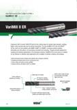 1090 High-Performance Solid Carbide End Mills VariMill II ER Engineered with Eccentric Relief (ER) grind at the cutting edges for greater edge strength, Каталог WIDIA 2017 Металлорежущий инструмент Стационарный и вращающийся для металлообрабатывающих станков и оборудования Стр. O30 ENG