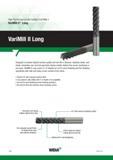 1096 High-Performance Solid Carbide End Mills Widia VariMill II Long Designed to achieve highest surface quality and tool life in titanium, stainless st Каталог WIDIA 2017 Металлорежущий инструмент Стационарный и вращающийся для металлообрабатывающих станков и оборудования Стр. O36 ENG