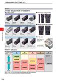 430 GROOVING / CUTTING OFF GROOVING / CUTTING OFF INSERT INSERT GRADE Machining' Condition Work Material P Steel M Stainless Steel K Cast Iron Heat R Каталог MITSUBISHI 2020 Режущий инструмент для станков по металлу Фрезы концевые монолитные из твердого сплава и сборные со сменными режущими пластинами Резцы Сверла Стр. F006