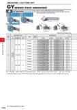 468 GROOVING / CUTTING OFF GY SERIES (FACE GROOVING) Note 1) Please order the modular blade and modular holder separately Note 2) Please set the righ Каталог MITSUBISHI 2020 Режущий инструмент для станков по металлу Фрезы концевые монолитные из твердого сплава и сборные со сменными режущими пластинами Резцы Сверла Стр. F044