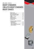 1091 MILLING TOOLS INSERT STANDARDS CBN & PCD INSERT STANDARDS INSERT GRADES IDENTIFICATION L002 GRADES FOR MILLING L004 MILLING APPLICATION RANGE L00 Каталог MITSUBISHI 2020 Режущий инструмент для станков по металлу Фрезы концевые монолитные из твердого сплава и сборные со сменными режущими пластинами Резцы Сверла Стр. L001
