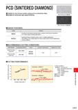 1103 PCD (SINTERED DIAMOND) Suitable for non-ferrous metals cutting such as aluminium alloy OSuitable for extremely high speed finishing GRADE FEATURE Каталог MITSUBISHI 2020 Режущий инструмент для станков по металлу Фрезы концевые монолитные из твердого сплава и сборные со сменными режущими пластинами Резцы Сверла Стр. L013