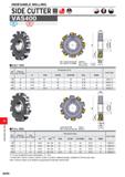 1246 INDEXABLE MILLING INDEXABLE MILLING SIDE CUTTER S £ VAS400 M 1 Steel Cast Iron OAL I HALF SIDE DC (mm) Effective No of Teeth Dimensions (mm) Inse Каталог MITSUBISHI 2020 Режущий инструмент для станков по металлу Фрезы концевые монолитные из твердого сплава и сборные со сменными режущими пластинами Резцы Сверла Стр. M090