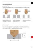 1469 CARBIDE Drill Diameter Selection When Chamfering With respect to guide hole diameter D, select the drill diameter (cutting diameter) DC to be wit Каталог MITSUBISHI 2020 Режущий инструмент для станков по металлу Фрезы концевые монолитные из твердого сплава и сборные со сменными режущими пластинами Резцы Сверла Стр. P013