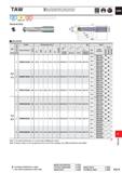 1675 TAW Wavy cutting edge design for good chip control Serration geometry for accurate insert location I P I M Steel Stainless Steel Cast Iron (Gener Каталог MITSUBISHI 2020 Режущий инструмент для станков по металлу Фрезы концевые монолитные из твердого сплава и сборные со сменными режущими пластинами Резцы Сверла Стр. P219