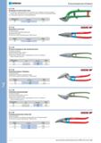 650 Ножницы по ленточной стали С прижимом, гладкая нижняя часть может быть легко задвинута под ленту, прижим препятствует внезапному скачку отрезанной ленты, н Каталог NORGAU 2014 Профессиональные инструменты и промышленное оборудование Стр. 634