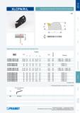 148 МОДУЛЬНАЯ СИСТЕМА Pramet XLCFN/R/L ДЛЯ ОТРЕЗКИ И ОБРАБОТКИ КАНАВОК СМЕННЫЙ НОЖ для наружной токарной обработки на станках Правого и левого исполнений Разме Каталог PRAMET 2014 на русском языке Токарная обработка Точение Отрезка Обработка канавок Нарезание резьбы Стр. 147