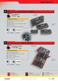 25 NEW PRODUCTS BP SERIES PLASTIC CASES IT'S REALLY TOUGH vv Injected polypropylene case ADVANTAGES High impact and solvent-resistance Lightweight N Каталог FACOM 2005 Профессиональный ручной инструмент для предприятий и мастерских Стр. 21 ENG