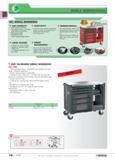 78 Jet mobile workbench HIGH CAPACITY Small drawers up to 25 kg Intermediate drawers up to 35 kg Large drawers up to 40 kg High-strength slides Comp Каталог FACOM 2005 Профессиональный ручной инструмент для предприятий и мастерских Стр. 74 ENG