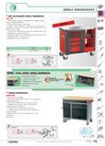 79 WORKSTATIONS AND STORAGE MOBILE WORKBENCHES RED SIX-DRAWER MOBILE WORKBENCH JET T6 100% opening drawers compatible with modular storage range mov Каталог FACOM 2005 Профессиональный ручной инструмент для предприятий и мастерских Стр. 75 ENG