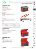 97 WORKSTATIONS AND STORAGE MAINTENANCE CHESTS FOUR-DRAWER CHEST BT 74TRA ABS worktop 3 drawers 50 mm high 1 drawer 100 mm high Drawer dimensions 53 Каталог FACOM 2005 Профессиональный ручной инструмент для предприятий и мастерских Стр. 93 ENG