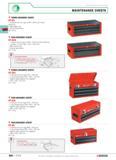 98 WORKSTATIONS AND STORAGE MAINTENANCE CHESTS THREE-DRAWER CHEST BT 63 3 drawers 50 mm high (x 297 x 534 mm) 2 with partitions ABS-plated top Centr Каталог FACOM 2005 Профессиональный ручной инструмент для предприятий и мастерских Стр. 94 ENG