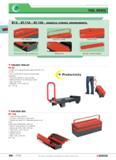 100 WORKSTATIONS AND STORAGE y TOOL BOXES r BT 9 BT 11A BT 13A versatile storage arrangements Heavy-duty links with anodized pins Stiffened lids Stor Каталог FACOM 2005 Профессиональный ручной инструмент для предприятий и мастерских Стр. 96 ENG