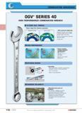 116 COMBINATION WRENCHES OGV SERIES 40 HIGH PERFORMANCE COMBINATION WRENCH 12 POINT OGV PROFILE More powerful tightening Reduced stress from larger c Каталог FACOM 2005 Профессиональный ручной инструмент для предприятий и мастерских Стр. 112 ENG
