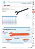 127 OPEN-END WRENCHES p H POWER SERIES 45 HEAVY-DUTY OPEN-END WRENCHES W DIN 894 Metric sizes from 30 to 75 mm Forged in carbon steel and hardened to Каталог FACOM 2005 Профессиональный ручной инструмент для предприятий и мастерских Стр. 123 ENG