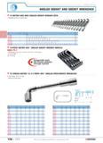 136 ANGLED SOCKET AND SOCKET WRENCHES 75 METRIC AND INCH ANGLED SOCKET WRENCH SETS Supplied as box or panel sets F T 3' mm D kq 75 JN8 8 10 11 13 17 Каталог FACOM 2005 Профессиональный ручной инструмент для предприятий и мастерских Стр. 132 ENG