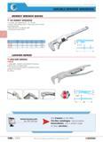 144 VARIABLE-OPENING WRENCHES MONKEY WRENCH SERIES 105 MONKEY WRENCHES 3 models jaw capacities 60 70 80 mm Sturdy wide-opening tools for heavy-duty w Каталог FACOM 2005 Профессиональный ручной инструмент для предприятий и мастерских Стр. 140 ENG