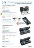 204 1/2 SQUARE DRIVE STANDARD RANGE SET OF METRIC SOCKETS 10 TO 32 MM Comprising Plastic case BP 109 478 x 234 x 72 mm Tray PL 10A D 4 03 kg F o A S Каталог FACOM 2005 Профессиональный ручной инструмент для предприятий и мастерских Стр. 200 ENG