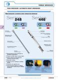 252 TORQUE WRENCHES HIGH PRECISION AUTOMATIC RESET WRENCHES Non-graduated automatic reset production wrenches Ser 446 9x12 14x18 9x12 20X7 production Каталог FACOM 2005 Профессиональный ручной инструмент для предприятий и мастерских Стр. 248 ENG