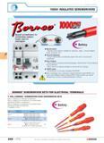 285 1000V INSULATED SCREWDRIVERS W P m Special screwdrivers for combination pattern heads used on switchgear Special pattern Specific driver pattern Каталог FACOM 2005 Профессиональный ручной инструмент для предприятий и мастерских Стр. 288 ENG