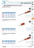290 ISORYL SCREWDRIVERS ISORYL SCREWDRIVERS FOR PHILLIPS HEADS AP FOR PHILLIPS HEADS Chrome finish F Phillips no 01 x L1 mm 02 x L2 mm L mm D g AP 0X Каталог FACOM 2005 Профессиональный ручной инструмент для предприятий и мастерских Стр. 293 ENG
