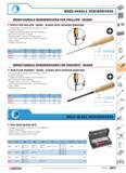 294 WOOD-HANDLE SCREWDRIVERS V WOOD-HANDLE SCREWDRIVERS FOR PHILLIPS HEADS ATHH P FOR PHILLIPS HEADS BLADES WITH HEXAGON SHOULDER Through-blade withs Каталог FACOM 2005 Профессиональный ручной инструмент для предприятий и мастерских Стр. 297 ENG