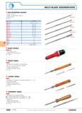 295 MULTI-BLADE SCREWDRIVERS AMZ REVERSIBLE BLADES Length 175 mm Length outside handle 125 mm Chrome finish D 40 g F Pattern Contents AMZ S4-65 08 x Каталог FACOM 2005 Профессиональный ручной инструмент для предприятий и мастерских Стр. 298 ENG