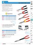 346 HALF-ROUND NOSE PLIERS 185-193 STRAIGHT-NOSE PLIERS W ISO 5745 DIN ISO 5745 NF E 73-102 Side cutter for steel wire up to 160 kg mmz Serrated jaws Каталог FACOM 2005 Профессиональный ручной инструмент для предприятий и мастерских Стр. 349 ENG