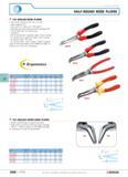 347 HALF-ROUND NOSE PLIERS 195 ANGLED-NOSE PLIERS W ISO 5745 DIN ISO 5745 NF E 73-102 Jaws angled at 40 Side cutter for steel up to 160 kg mm2 Serrat Каталог FACOM 2005 Профессиональный ручной инструмент для предприятий и мастерских Стр. 350 ENG