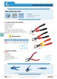 349 STANDARD WIRE STRIPPERS W 194 WIRE CUTTERS AND STRIPPERS For wire 05 to 6 mm 'b2 Wire diameter presetting Long stripping length Integral wire-cut Каталог FACOM 2005 Профессиональный ручной инструмент для предприятий и мастерских Стр. 352 ENG
