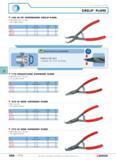 359 CIRCLIP PLIERS 199G 90-TIP COMPRESSION CIRCLIP PLIERS W DIN 5256 NF E 73-130 For inside circlips F W mm d mm 0 min max Length mm D g 199G 9 09 8 Каталог FACOM 2005 Профессиональный ручной инструмент для предприятий и мастерских Стр. 362 ENG